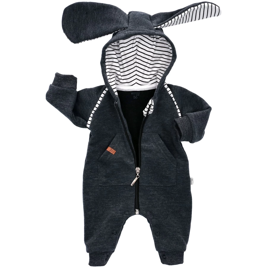 Koala Baby Overall Strampler Sweet Bunny - by Koala Baby dunkelgrau