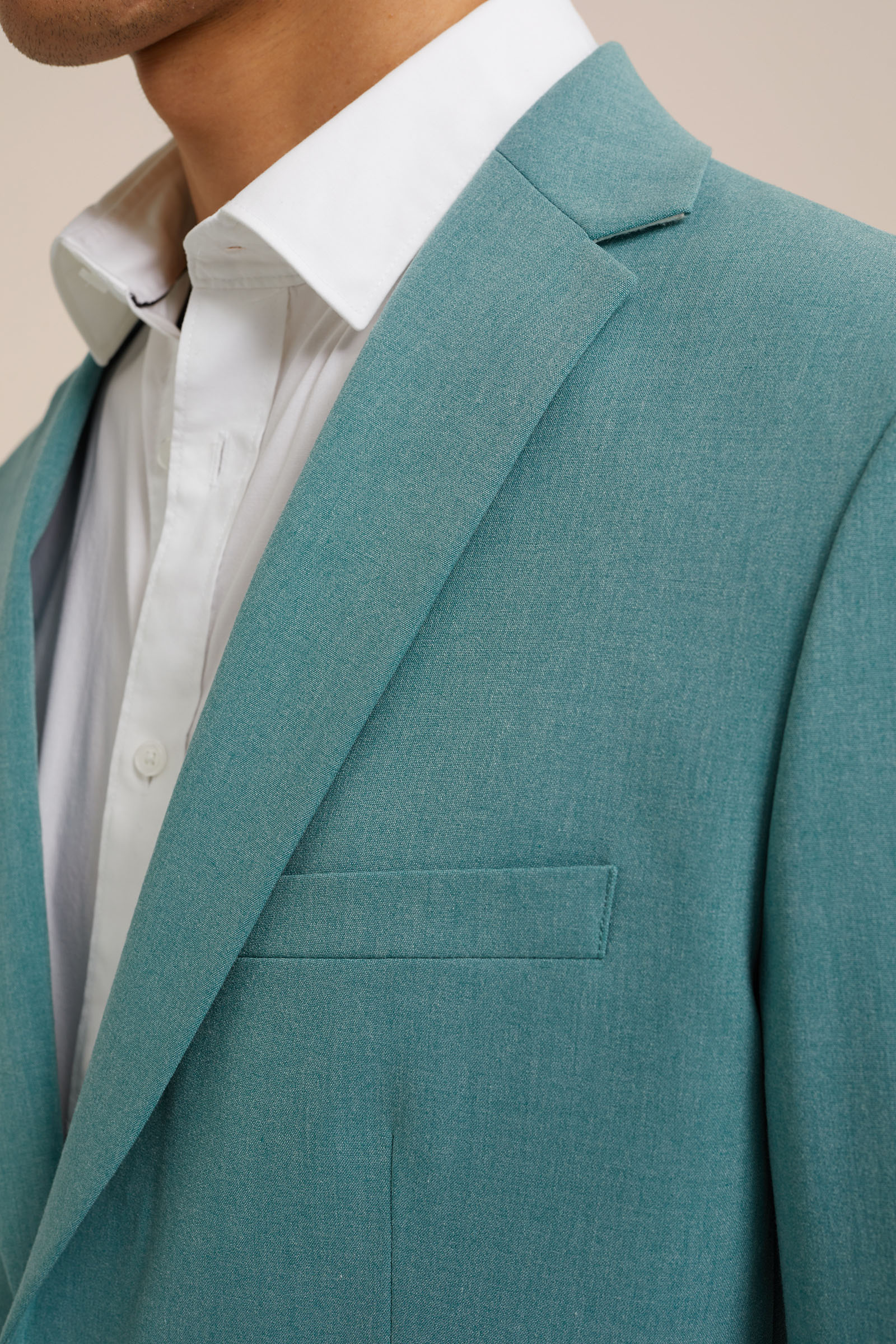 slim fit blazer Fundamentals Groenblauw