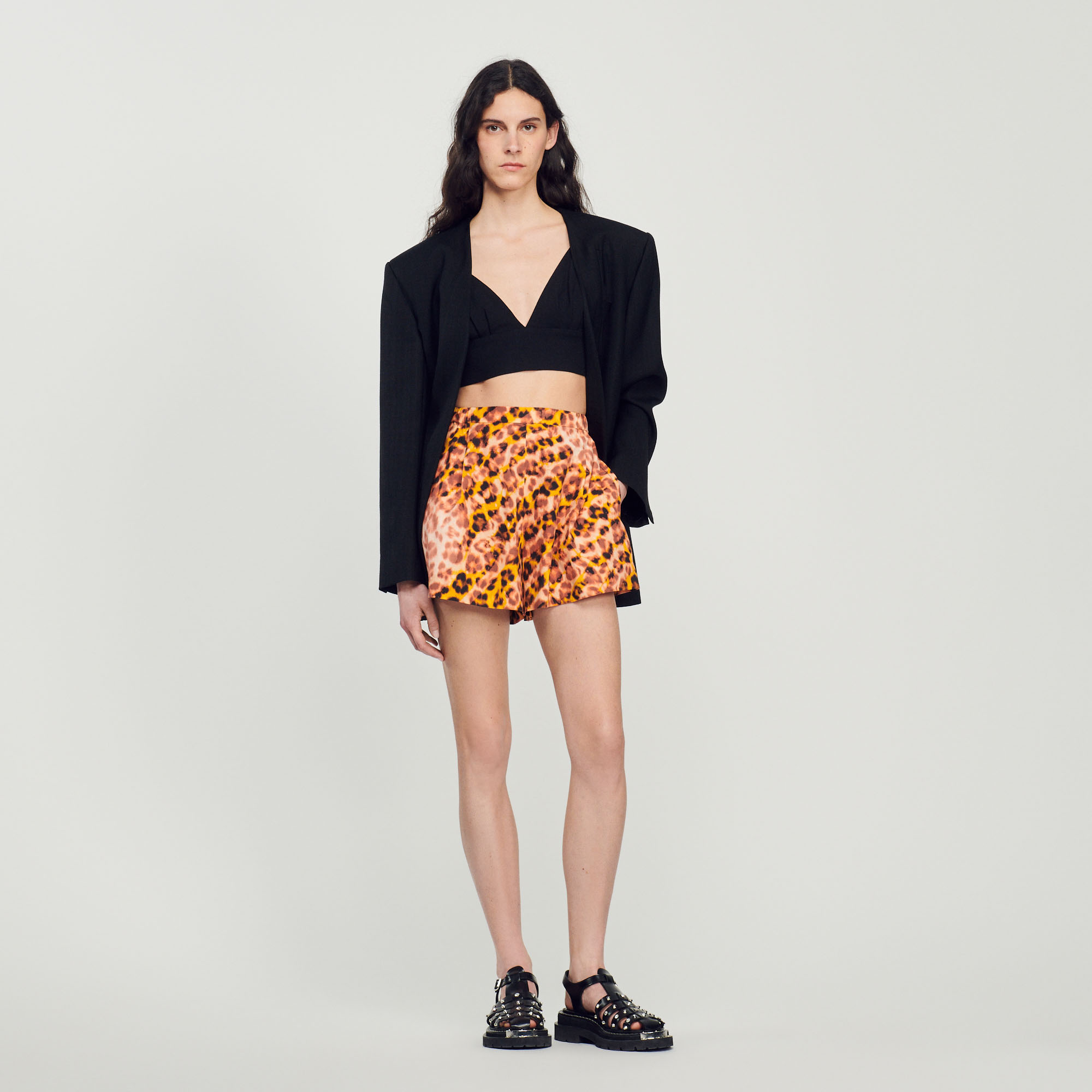 Short imprime leopard