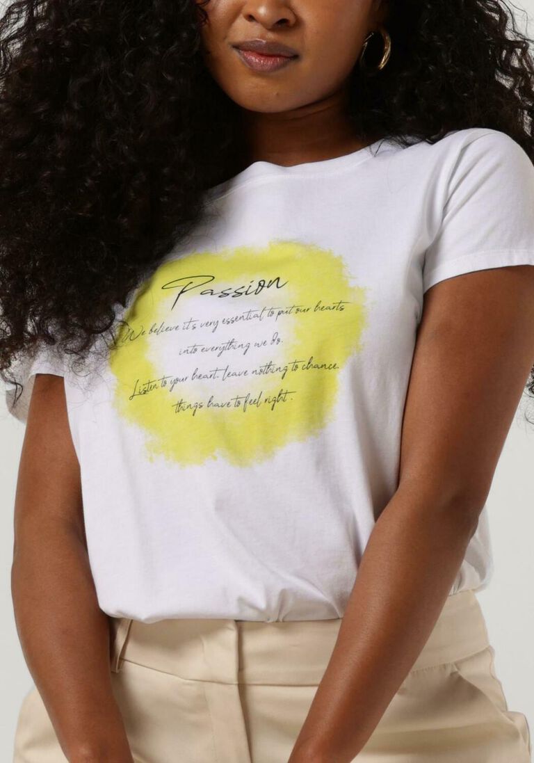 MOS MOSH witte mos mosh t-shirt misty o-ss tee