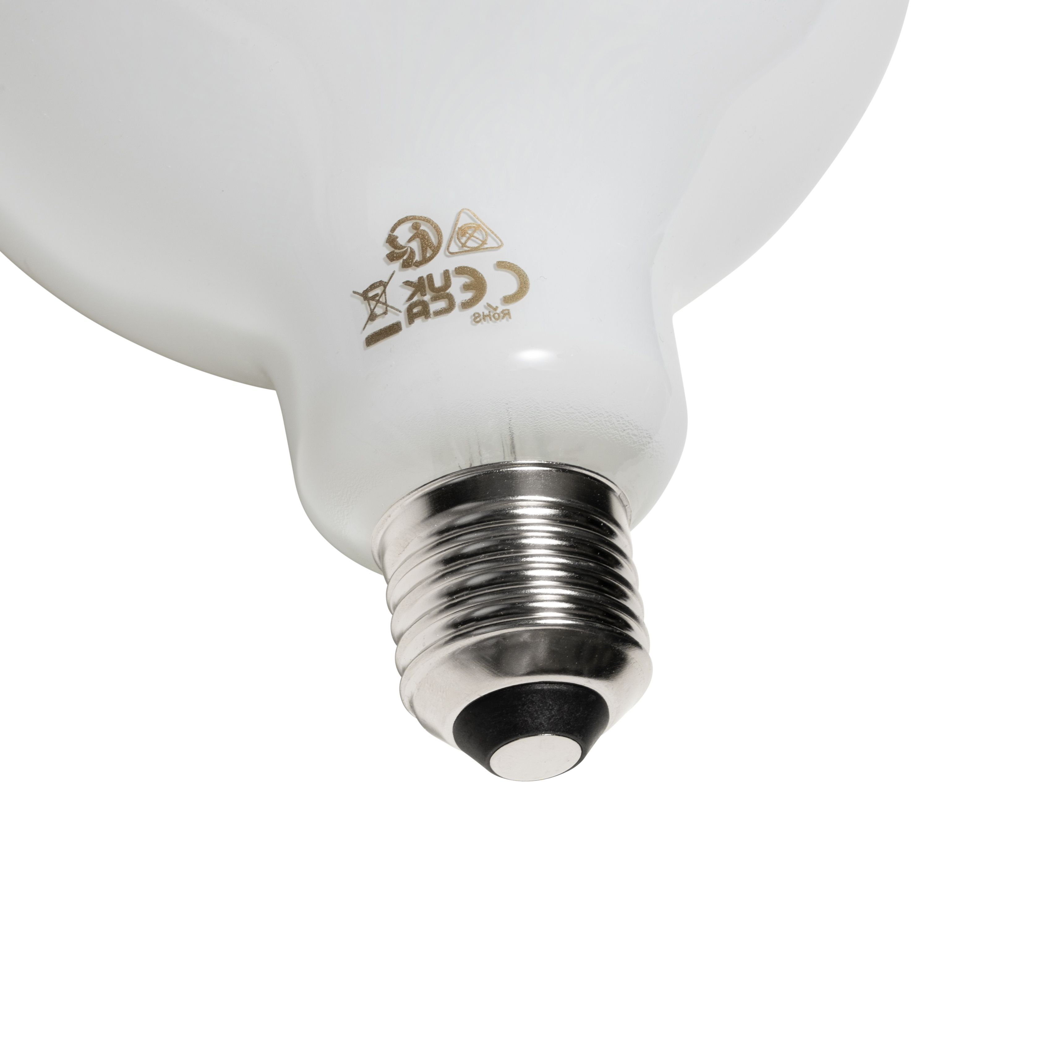 E27 3-staps dimbaar LED lamp opaal G125 4W 450 lm 2700K