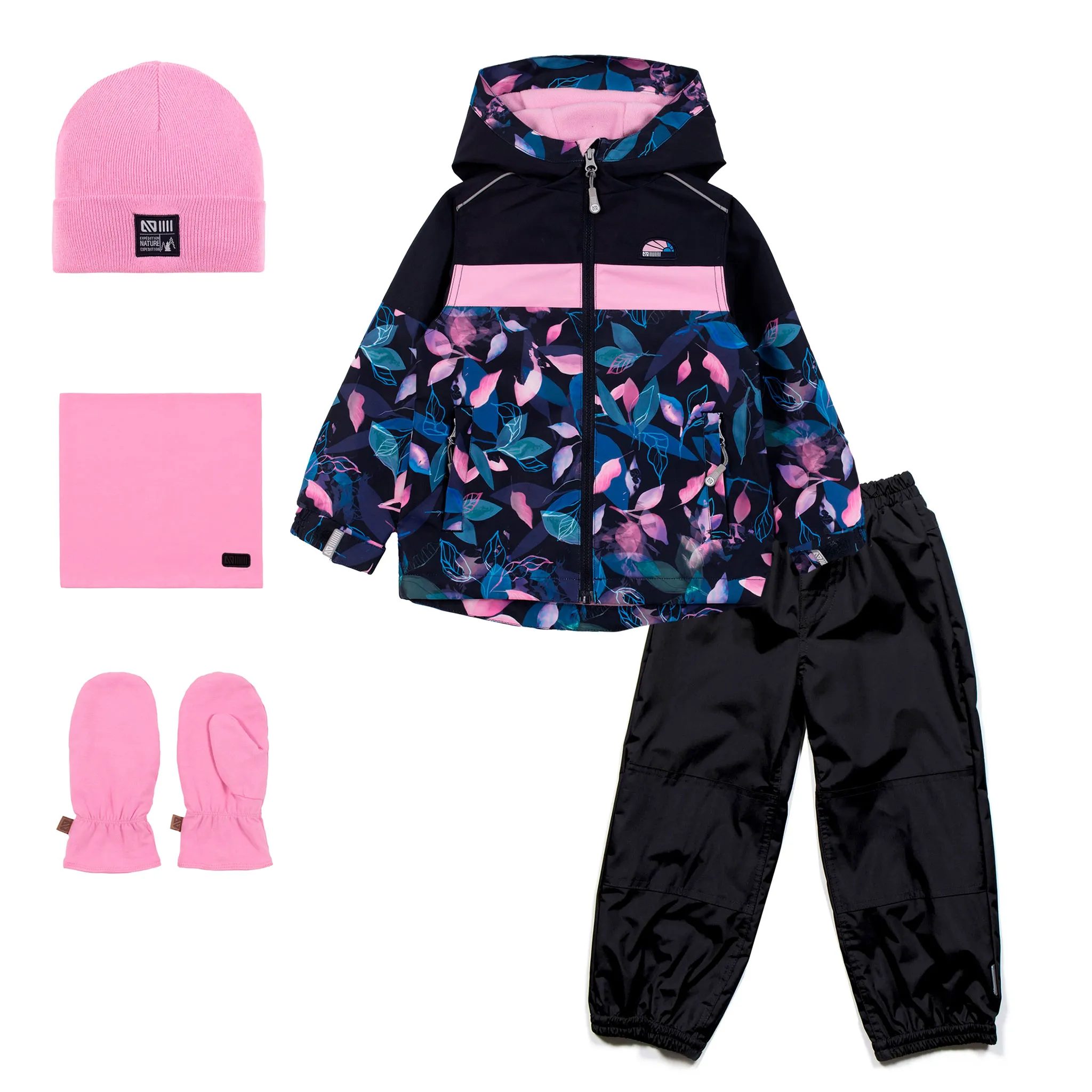 Nanö Ensemble Extérieur Elise 2-6ans + Cache-Cou +Tuque + Mitaine