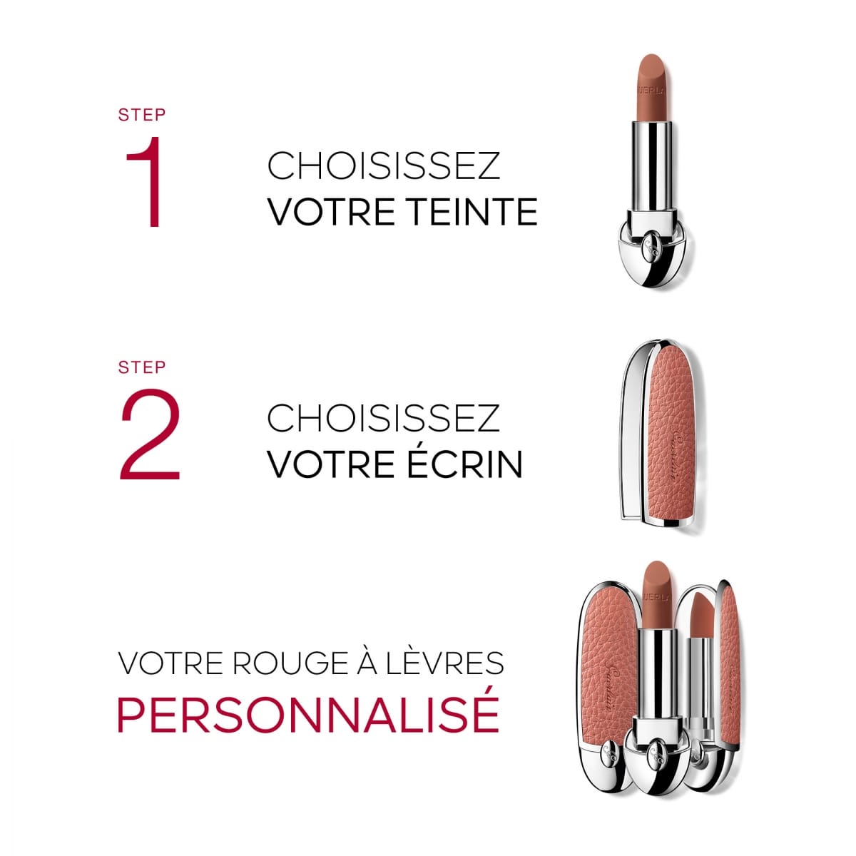 Rouge G de Guerlain Rouge G de Guerlain Rouge à Lèvres Personnalisable - Édition Limitée Naturally