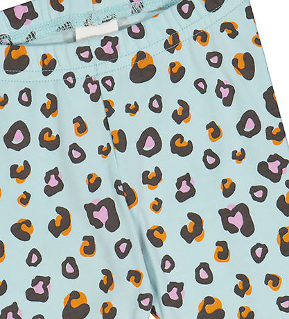 Freds WoRød Leggings - Leo - Aqua/Tangerine/Pastel