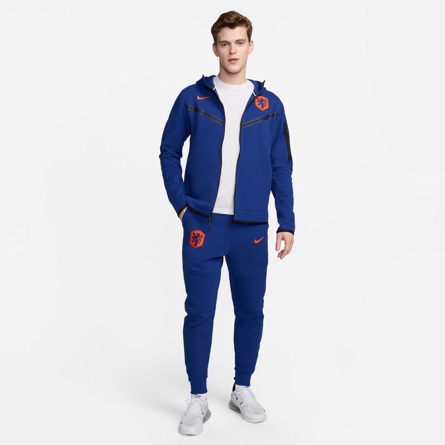 Pays-Bas Bas de Survêtement NSW Tech Fleece - Bleu Marine/Orange