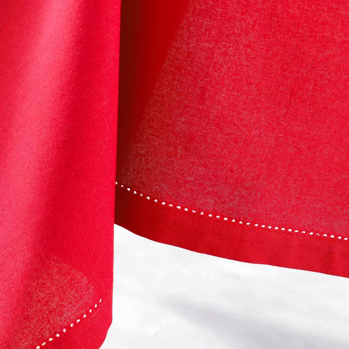 Nappe rectangulaire coton (140 x 240 cm) Charline Rouge