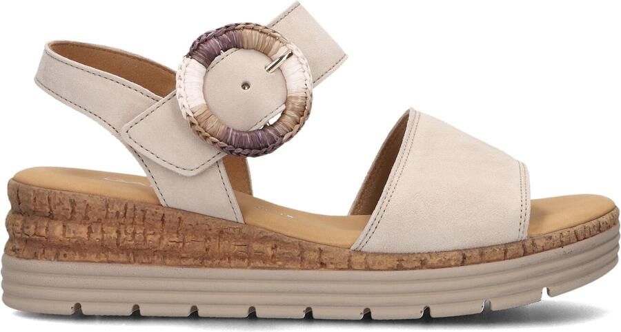Gabor 706 Sandalen Met Sleehak Dames Beige