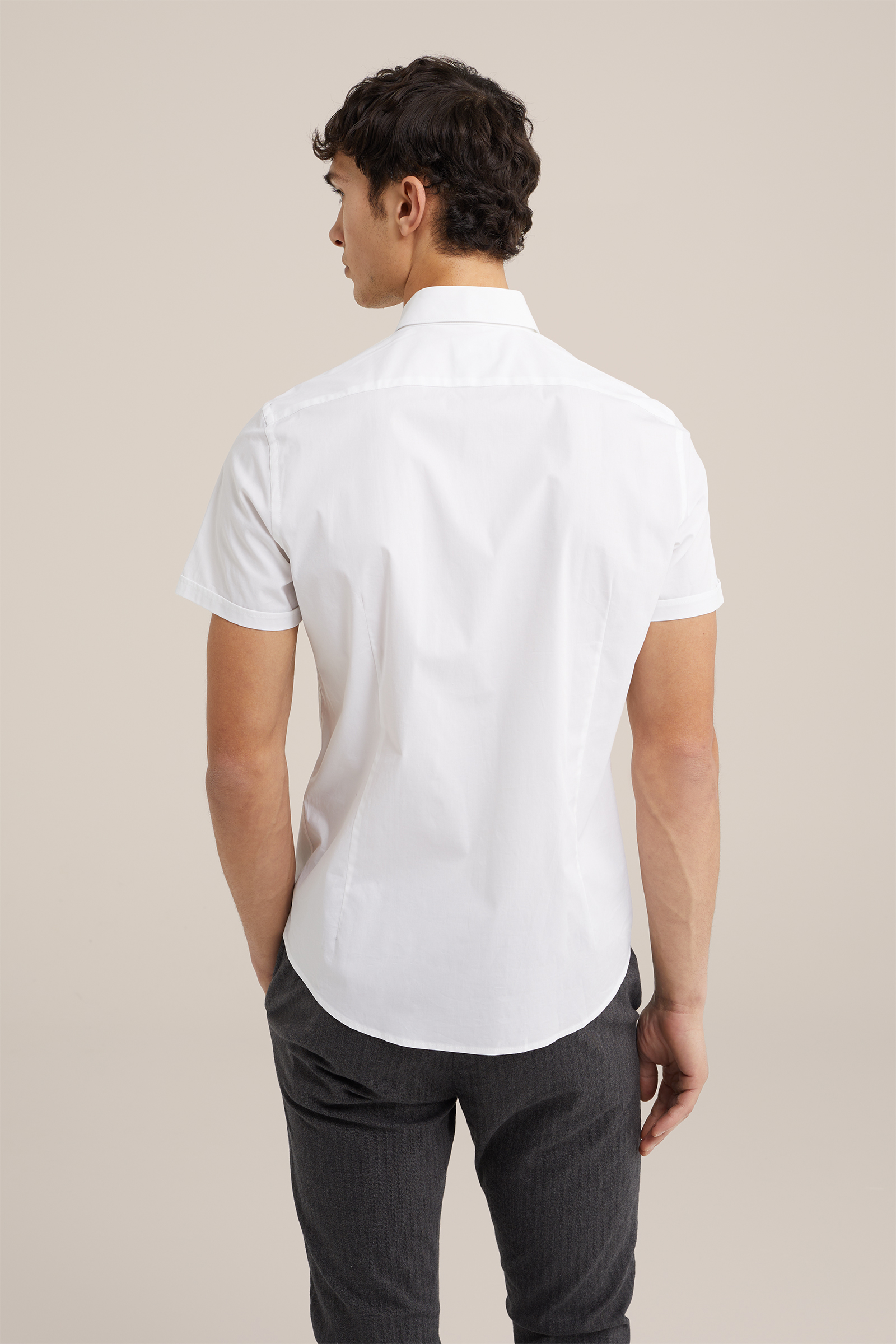 tall fit overhemd met stretch WE Fashion Wit