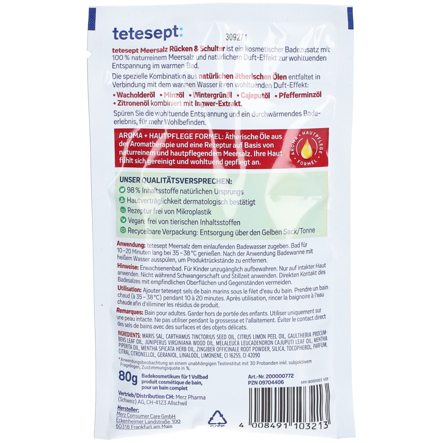 tetesept® Meeressalz Rücken & Schulter