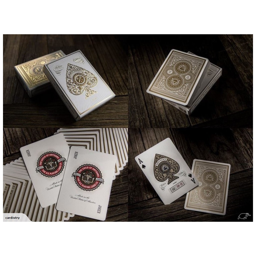 Cartes à jouer Theory11 - Artisan White