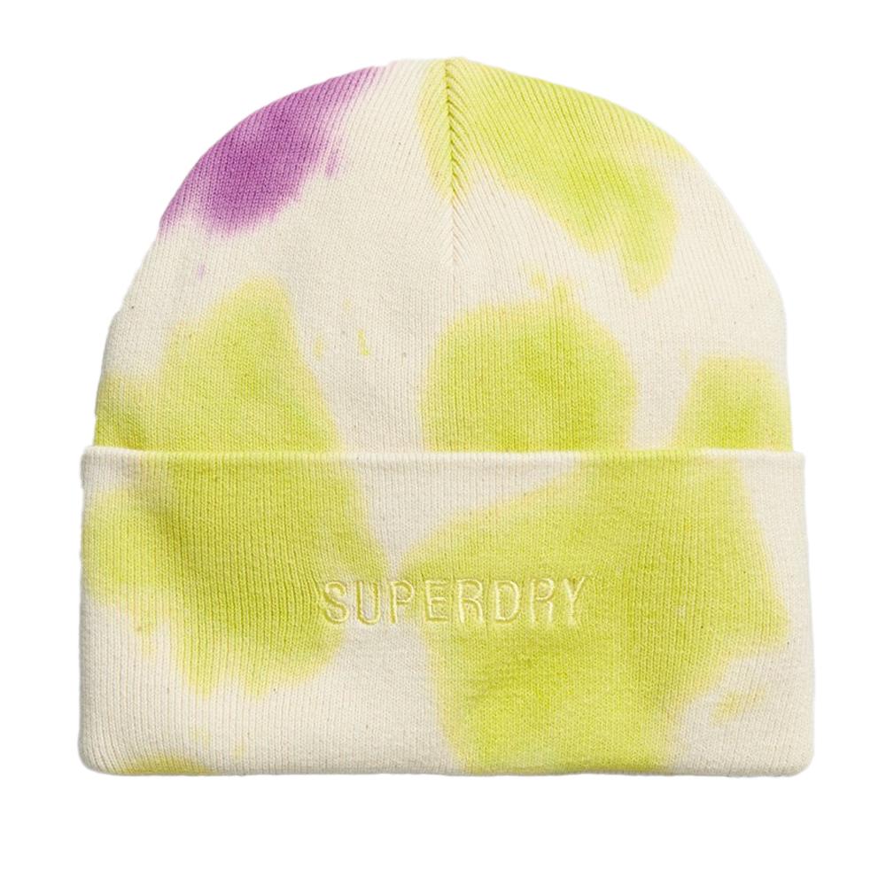 Superdry Bonnet Jaune/Blanc Mixte Superdry Vintage Dyed Beanie