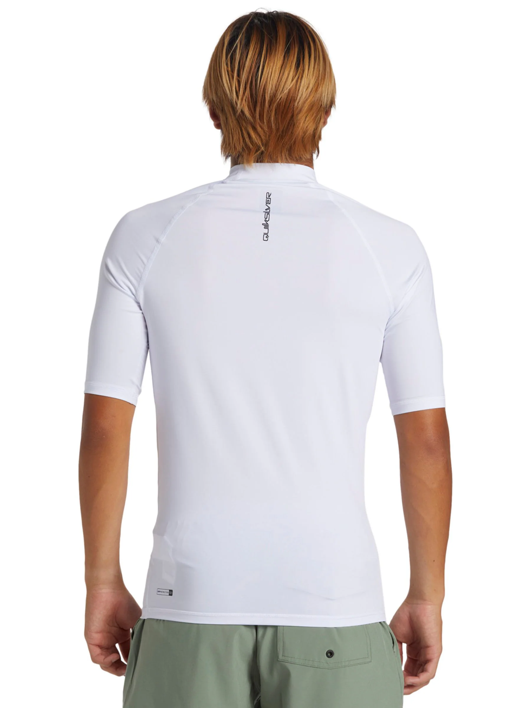 Wit - Quiksilver UPF50 uv-werend hemdje met korte mouwen