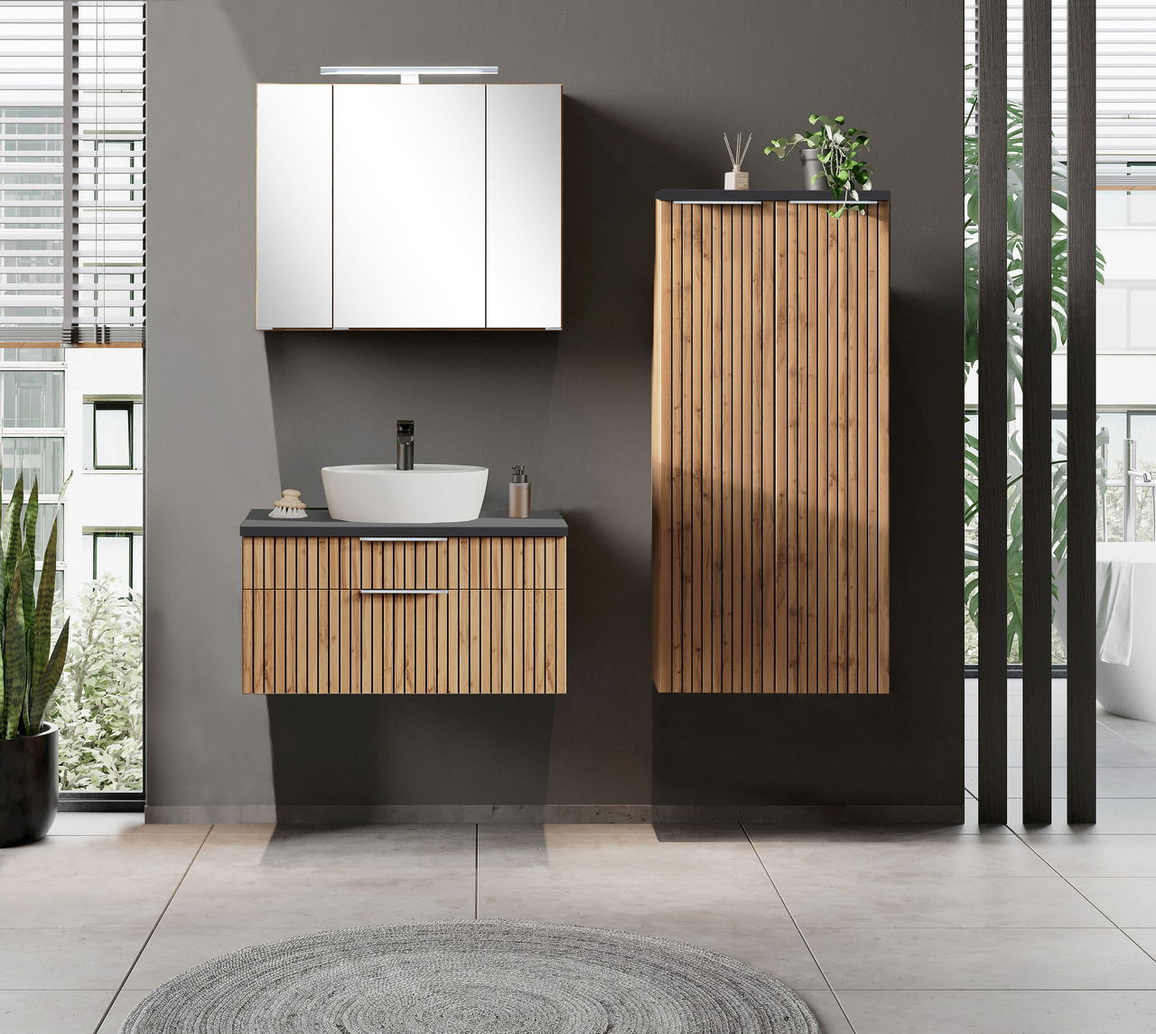 XORA Spiegelschrank 80 cm JAKARTA