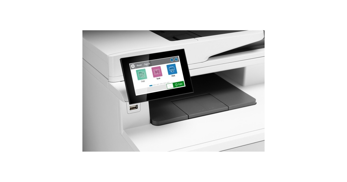 HPColor LaserJet Enterprise MFP M480f all-in-one kleurenlaserprinter met faxfunctie  (Grijs/zwart, Printen, kopiëren, scannen, faxen, USB)