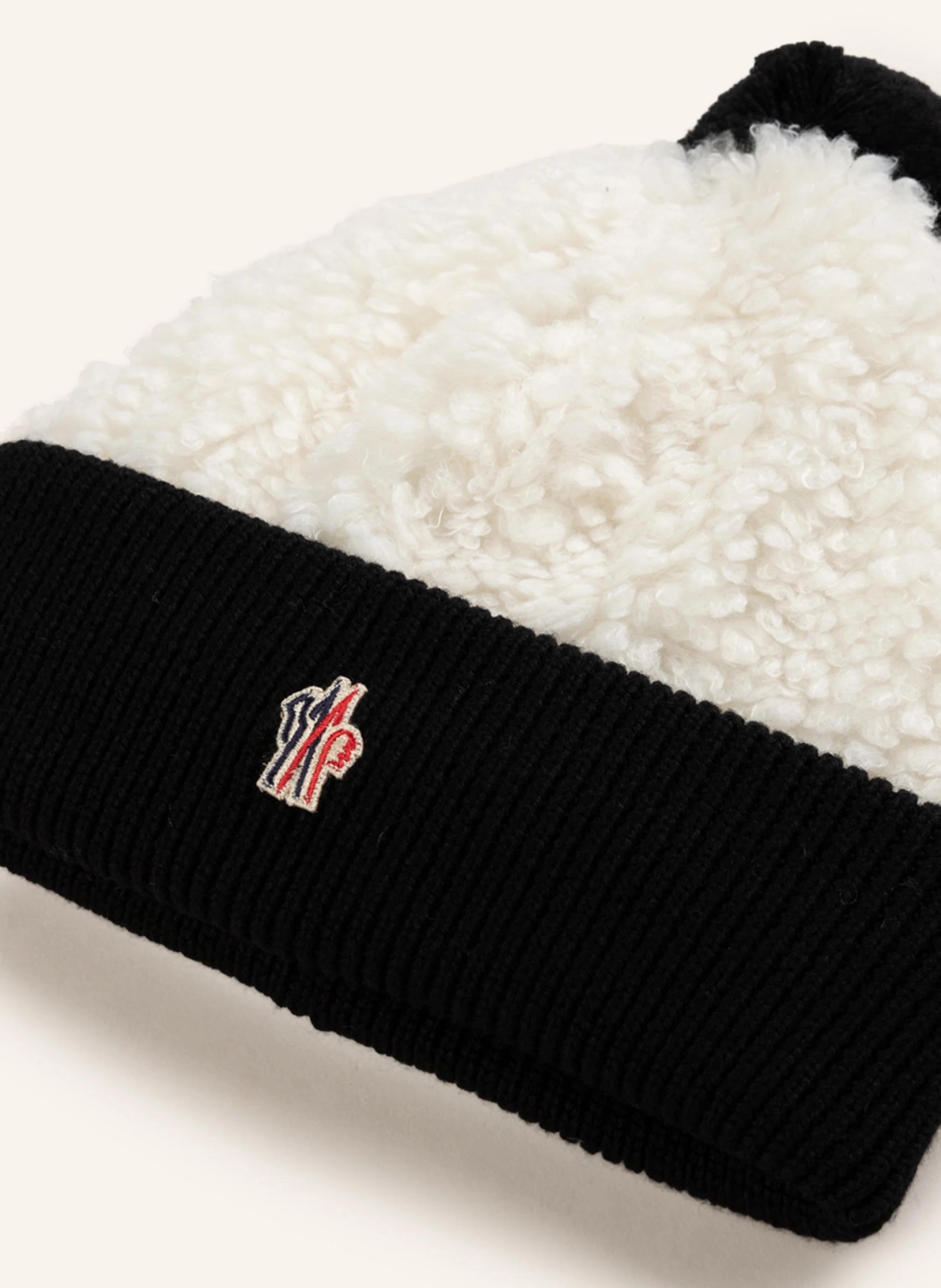 MONCLER enfant Teddyfell-Mütze