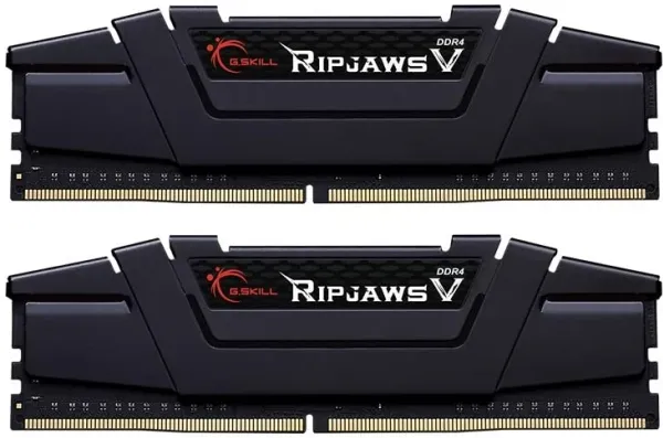 G.Skill Ripjaws V - DDR4 - sæt - 64 GB: 2 x 32 GB - DIMM 288-PIN - 3600 MHz / PC4-28800 - CL16 - 1.45 V - ikke bufferet - ikke-ECC - klassisk sort