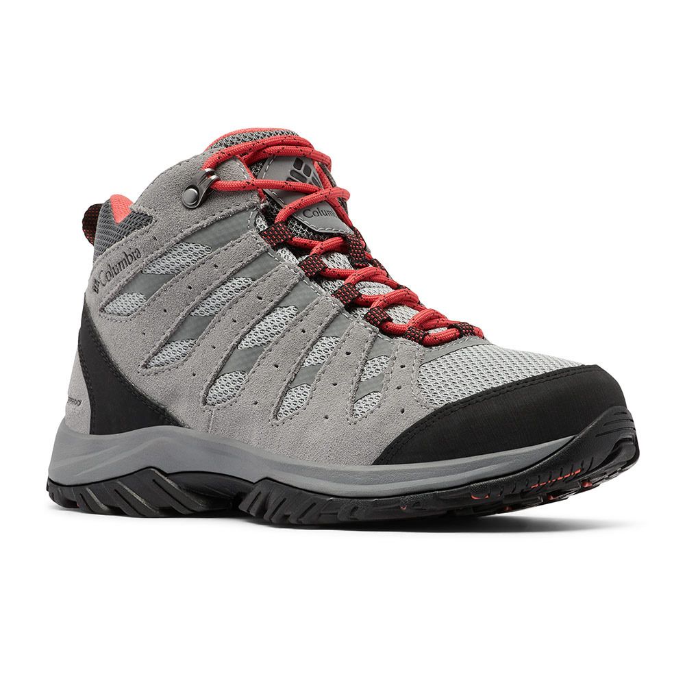 Columbia REDMOND III MID WATERPROOF - Chaussures de randonné Femme steam/red coral
