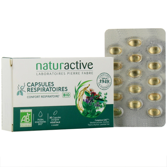 Naturactive Capsules Respiratoires Bio - Confort Respiratoire