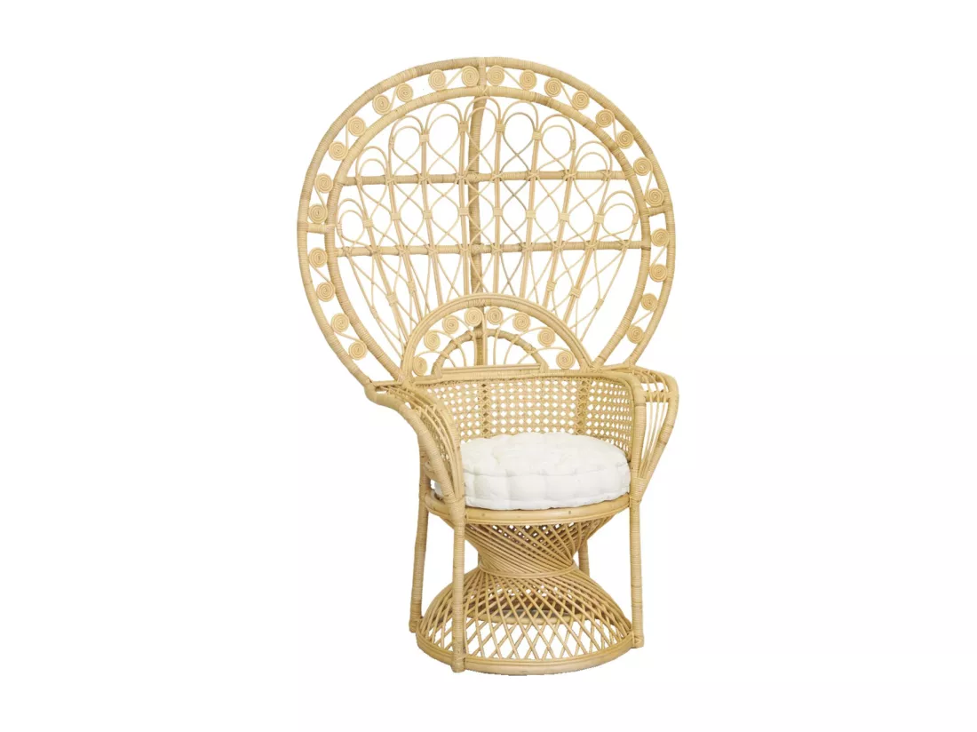 Fauteuil Emmanuelle en rotin 2