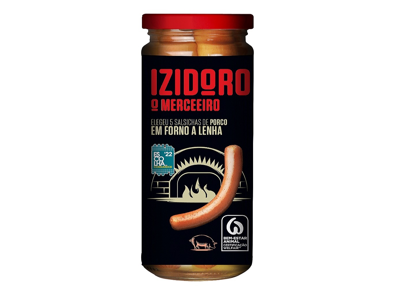 SALSICHAS PORCO IZIDORO FORNO LENHA 5UNI 430(220)G