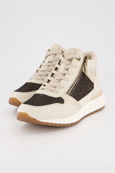 Remonte, Leder-Sneaker, hoher Schaft, Reißverschluss, Weite G