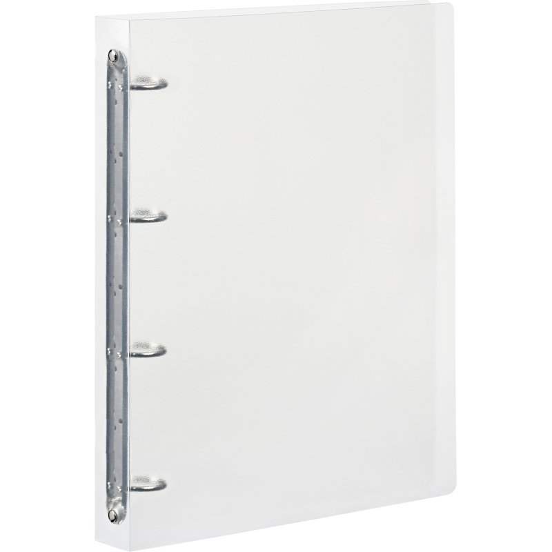 Classeur 4 anneaux plastifié Viquel Propyglass A4 - Dos 3,5 cm translucide incolore