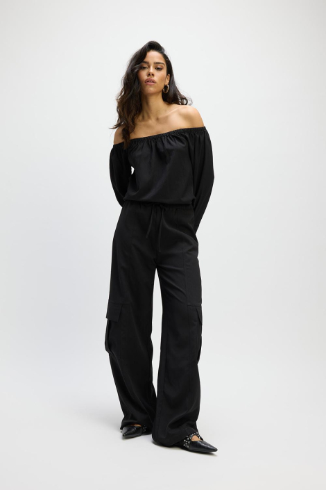 Refined Department zwarte dames blouse