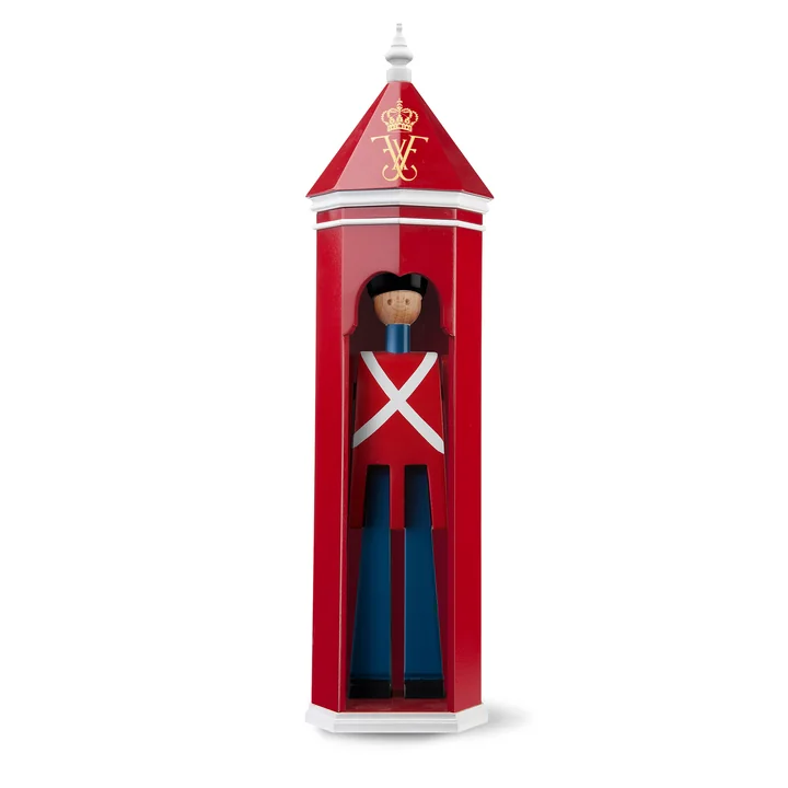 Kay Bojesen - Schilderhaus Frederik , H 36 cm, rot / weiss