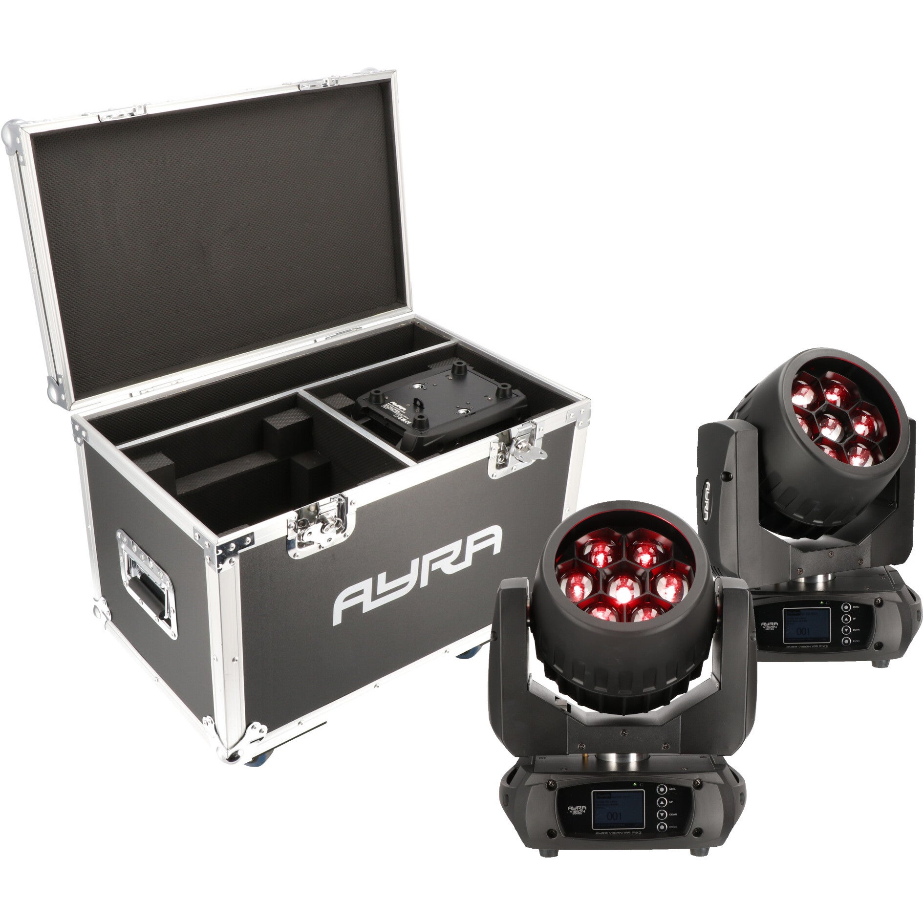 Ayra Vision 105 PixZ LED movinghead set inclusief flightcase