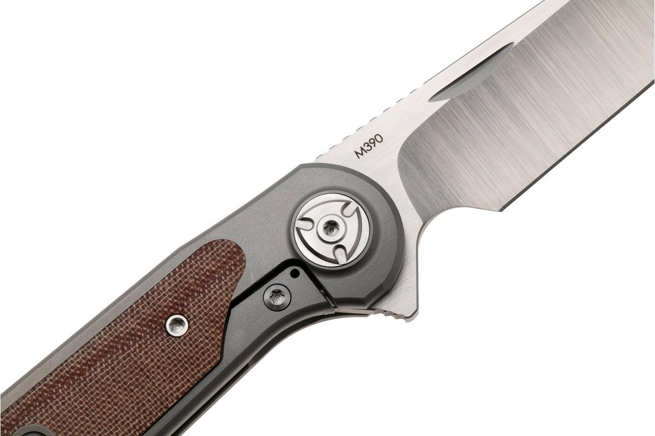 Liong Mah Zulu Brown Canvas Micarta zakmes