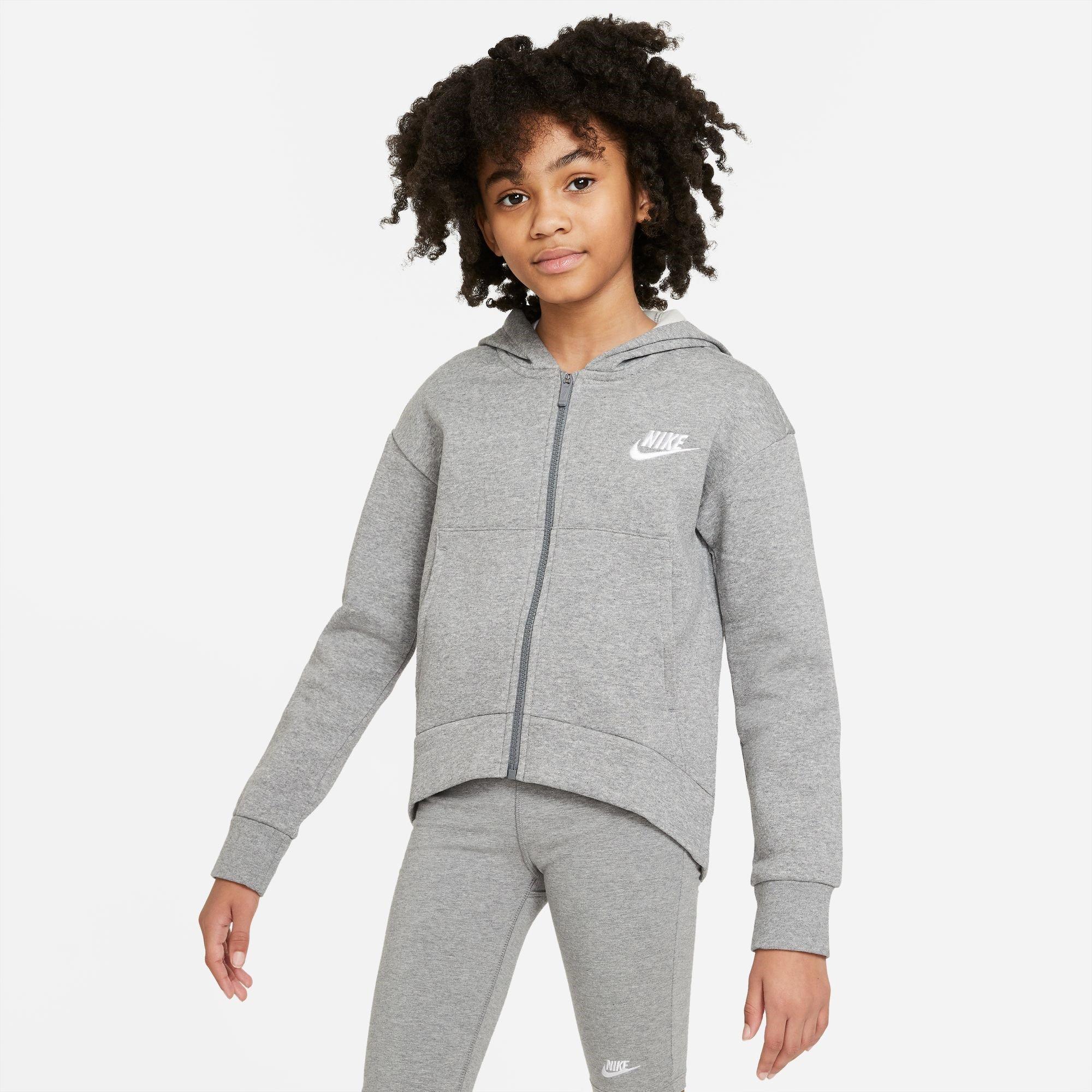 Nike Nike Sportswear Club Fleece Big Kids' (Girls') Full-Zip Hoodie