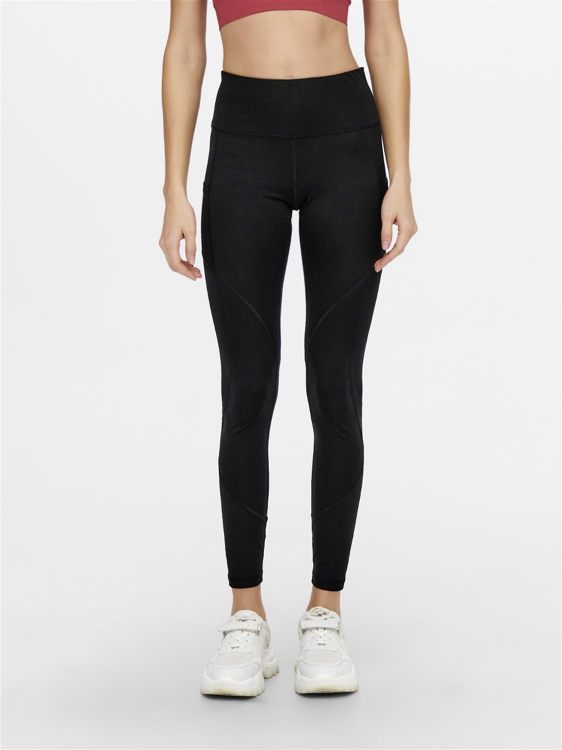 ONPMADGY Hohe Taille Slim Fit Sportleggings Black