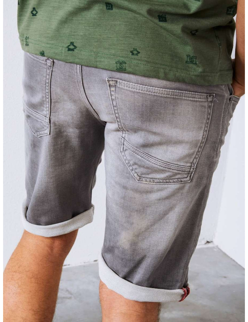 PETROL IND SHORT EN JEAN GRIS