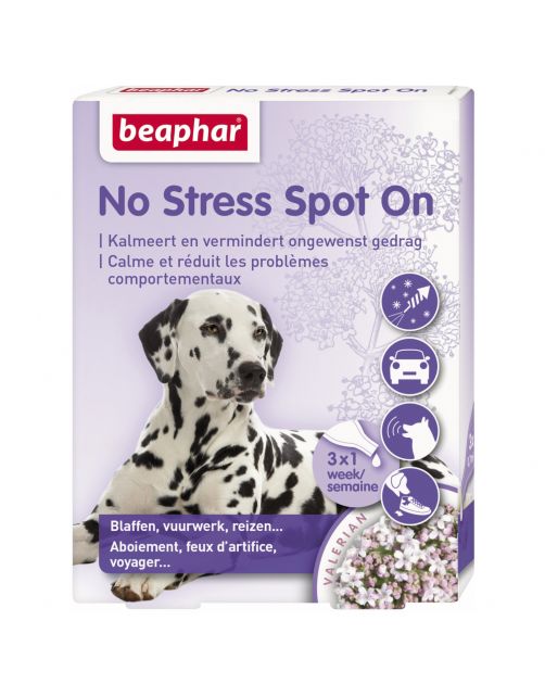 Beaphar No Stress Spot On Hond - Anti stressmiddel - 3 pip