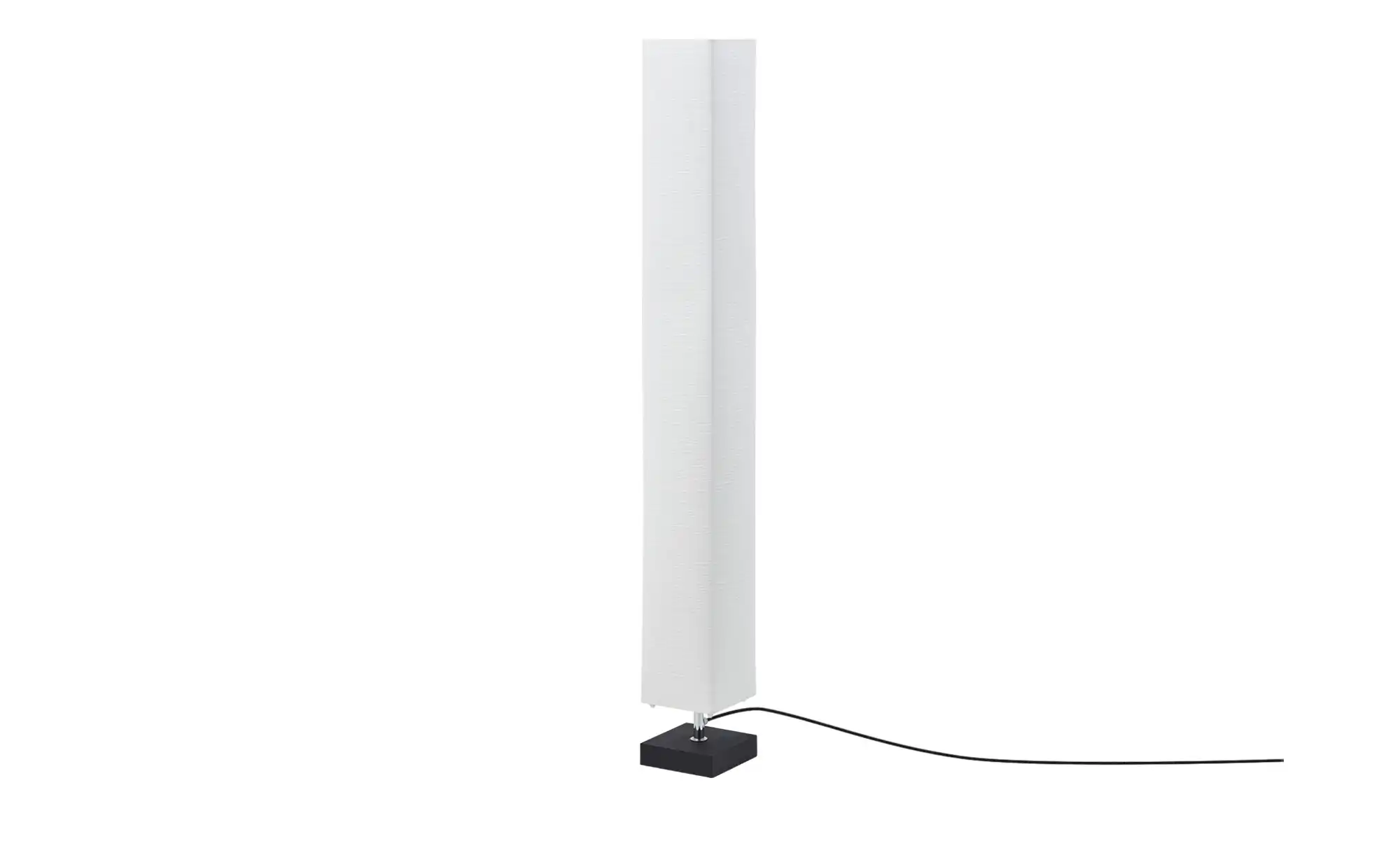 KHG Stehlampe mit weißem Papierschirm, Holzfuß