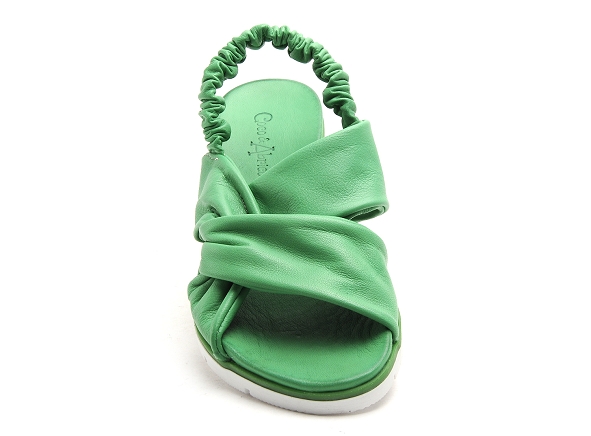 Coco abricot nu pieds plats femme migny vert