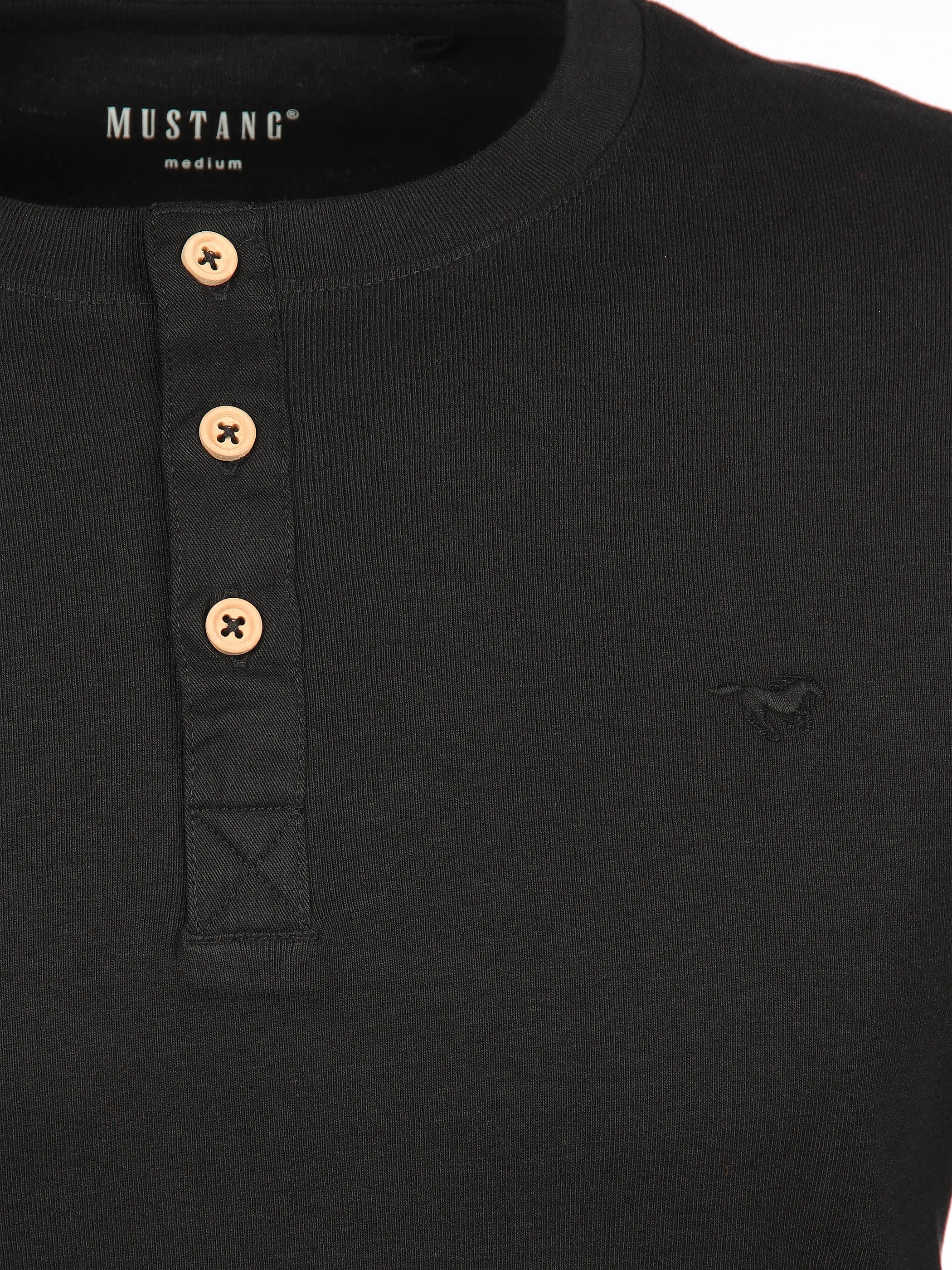 Herren Basic Shirt mit Knopfleiste