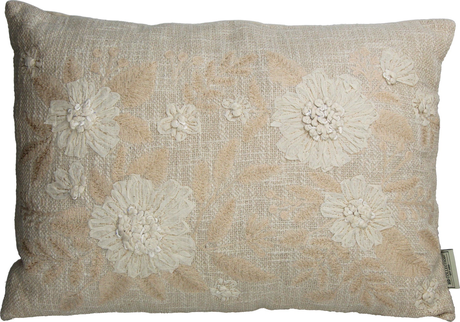 Sierkussen beige 60 x 40 cm