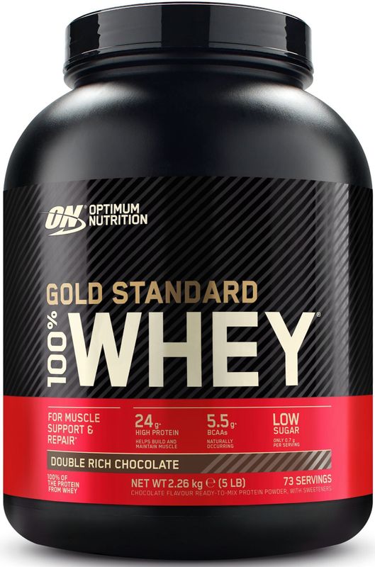 Optimum Nutrition - Gold Standard 100% Whey Protein - Eiwitshake - Double Rich Chocolate - 71 Doseringen