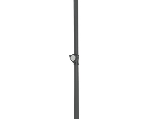 Soluna Cannes Push Up parasol 140 x 210 cm donkergrijs