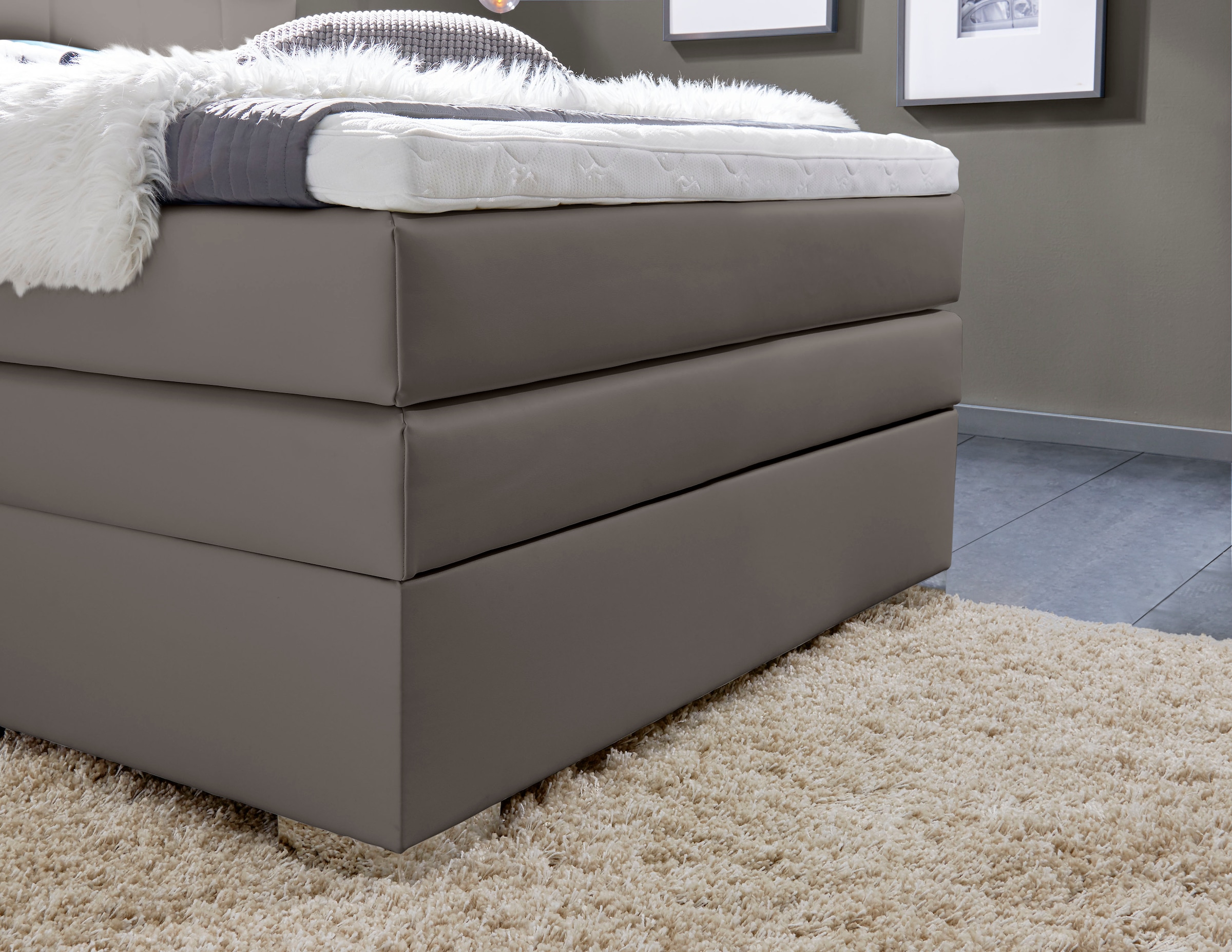 INOSIGN Boxspringbett »Airdrie« inkl. Bettkasten und Topper