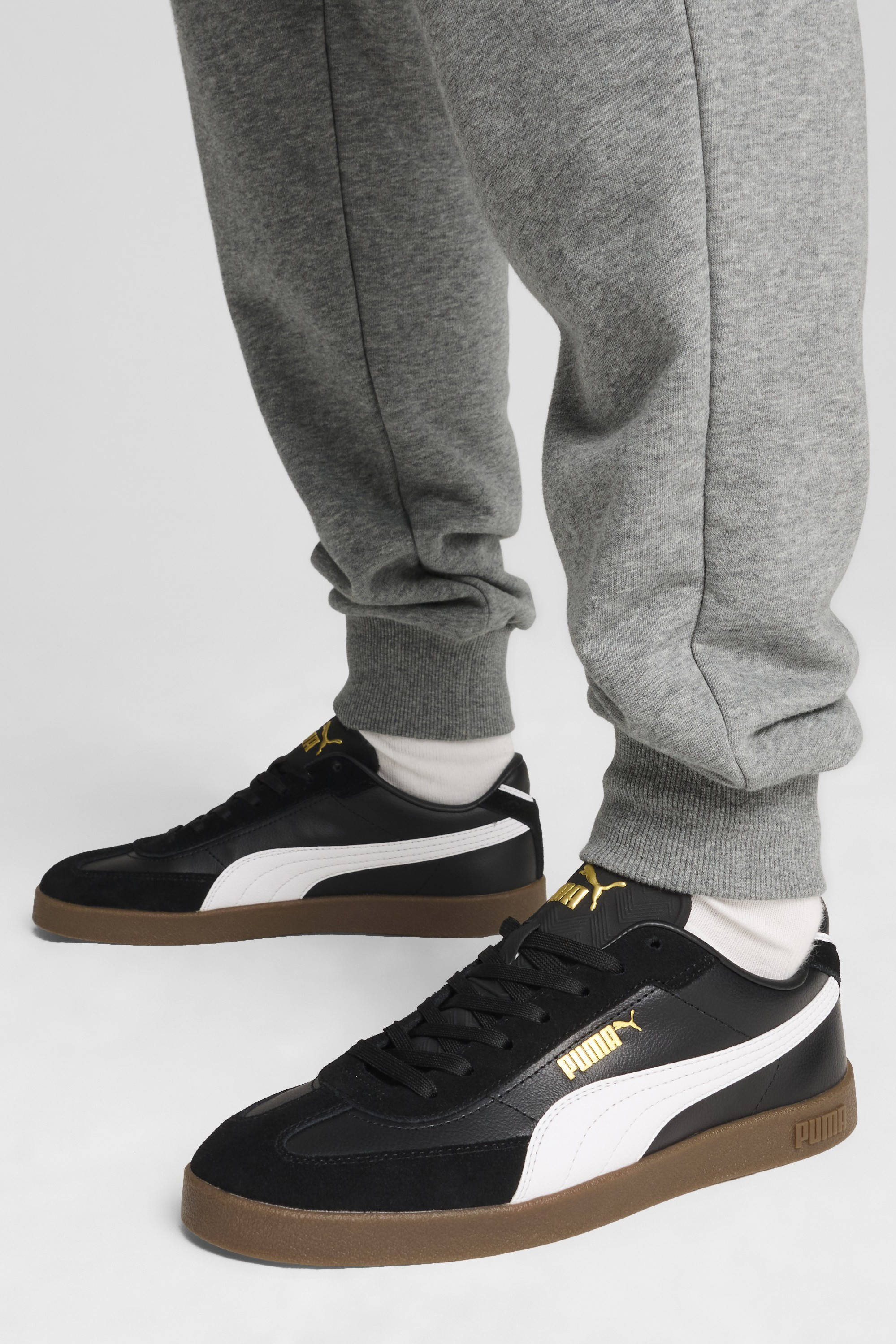 Puma Puma Club II Era  sneakers zwart/wit/goudkleurig