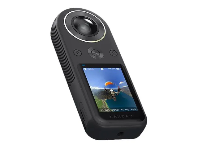 Kandao QooCam 8K Enterprise - 360° action-kamera - 8K / 30 fps - 20.0 MP - flash 64 GB - Wireless LAN - sort