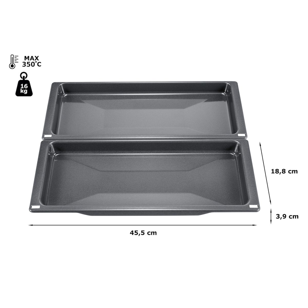 Siemens Slim Universalpanne Grå HZ530000