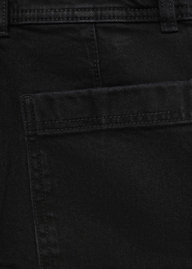 MANGO Catherin culotte high rise jeans Open grey
