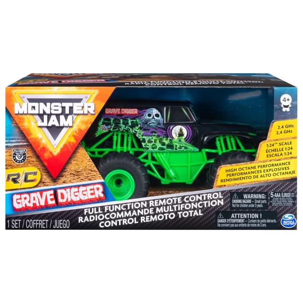 Monster Jam RC Radiostyrt bil Grave Digger 1:24