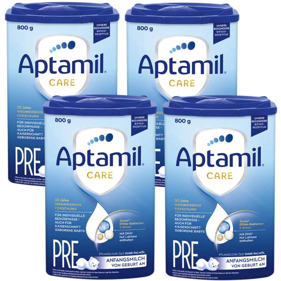 Aptamil Anfangsmilch Pre CARE 4x 800g von Geburt an