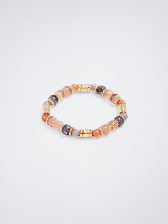Pulseira elástica com resina - Multicolorida