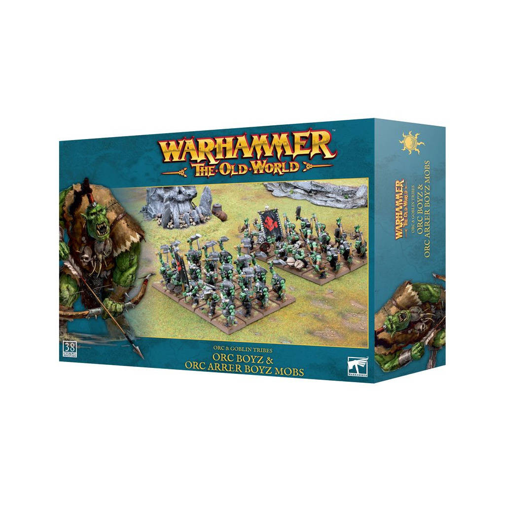 Warhammer : The Old World - Orc & Goblin Tribes - Orc Boyz and Orc Arrer Boyz Mobs