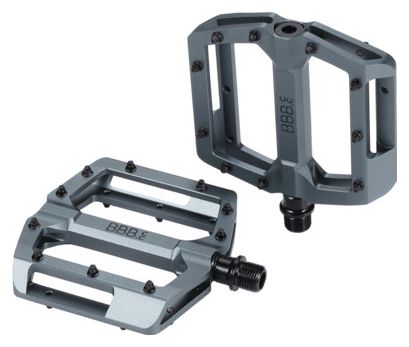 Pédales BBB plateforme Enigma mat Gris